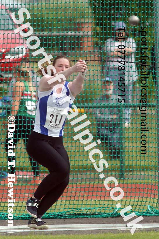 Womens hammer, 2021 Northern Senior and Under-20s Champs., Leigh. Photo: David T. Hewitson/Sports for All Pics